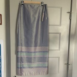 Elegant Patterned Maxi Skirt